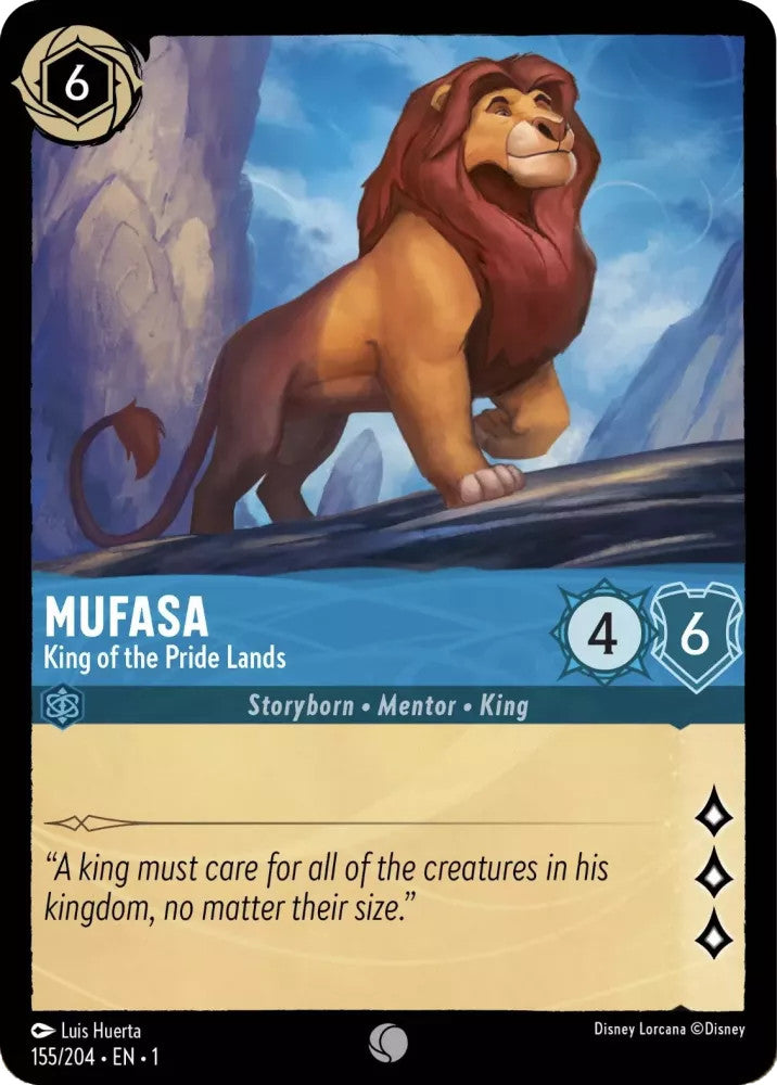 Mufasa - King of the Pride Lands (The First Chapter 155/204) Common - Near Mint