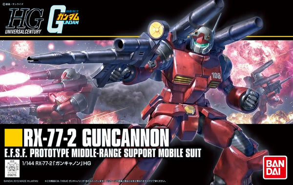 1/144 (HG-UC): Mobile Suit Gundam - #190 RX-77-2 Guncannon E.F.S.F. Prototype Middle-Range Support Mobile Suit (Revive Ver.)