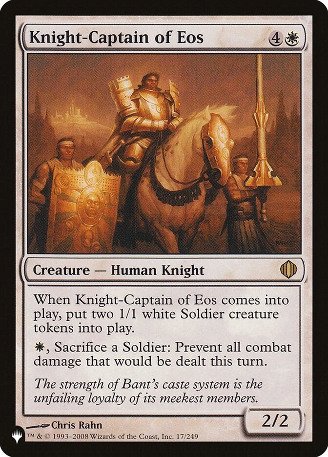 Knight-Captain of Eos (ALA-R-LIST)