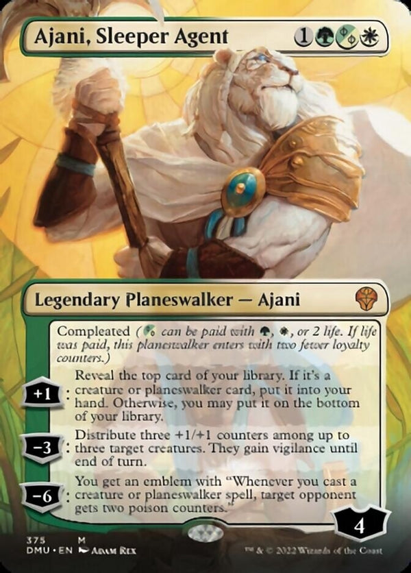 Ajani, Sleeper Agent [#375 Borderless Planeswalkers] (DMU-M)