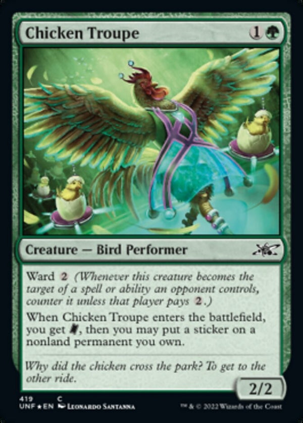 Chicken Troupe [#419 Galaxy Foil] (UNF-C)