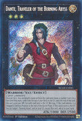 Dante, Traveler of the Burning Abyss (BLMR-EN081) Secret Rare - Near Mint 1st Edition