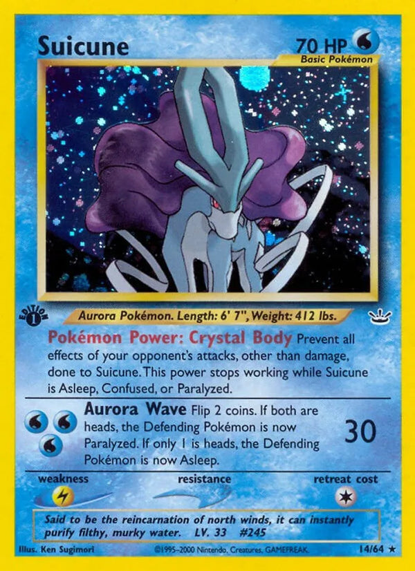 Suicune (14/64) Moderate Play