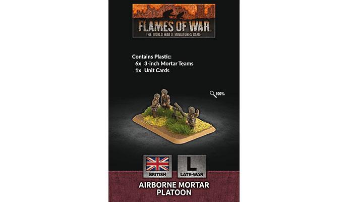 Flames of War: WWII: British (BR815) - Airborne Mortar Platoon (Plastic) (Late)