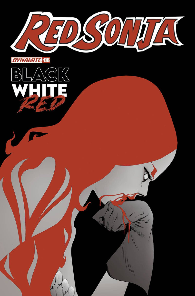 RED SONJA BLACK WHITE RED