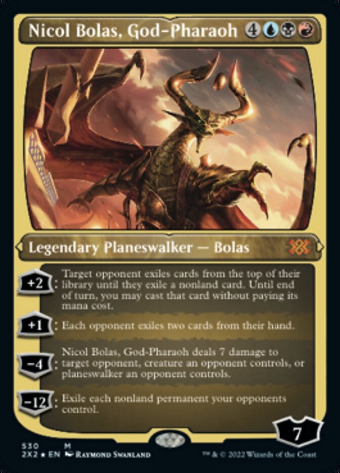 Nicol Bolas, God-Pharaoh [#530 Etched Foil] (2X2-M)