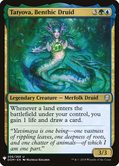 Tatyova, Benthic Druid [Mystery Booster #1494] (DOM-U)