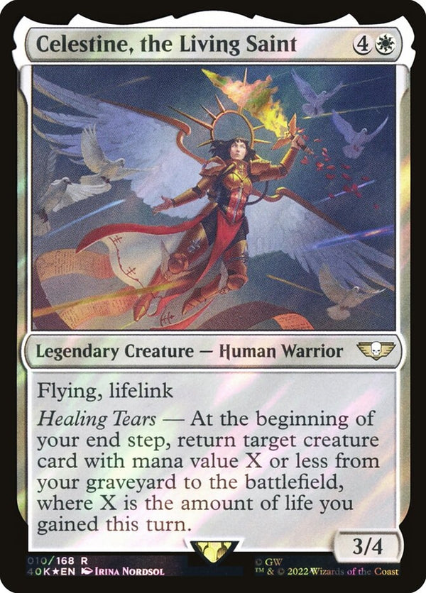 Celestine, the Living Saint [#010 Surge Foil] (40K-R-FOIL)