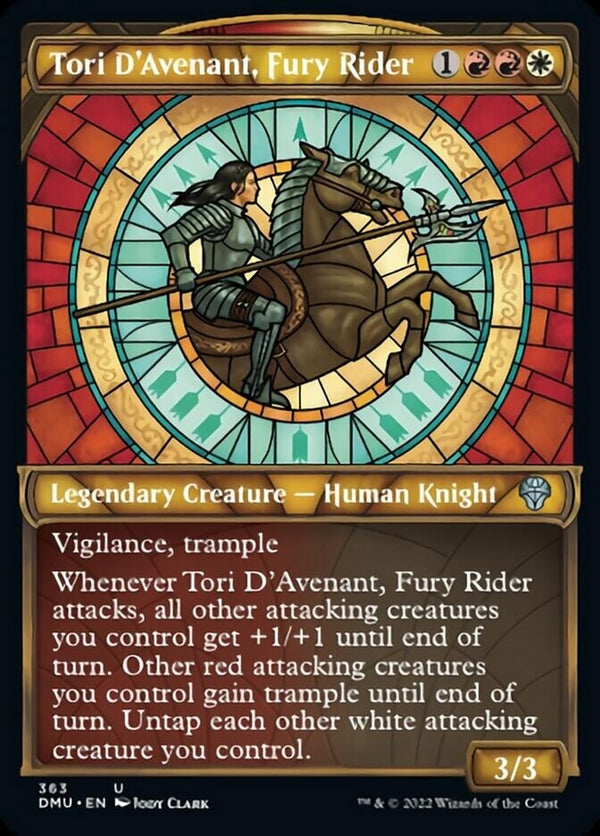 Tori D'Avenant, Fury Rider [#363 Textured FOIL] (DMU-U)