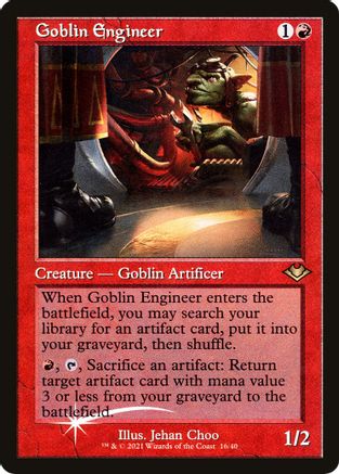 Goblin Engineer [#16/40 Old-Frame] (MH1-M-FOIL)