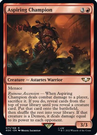 Aspiring Champion (40K-R)