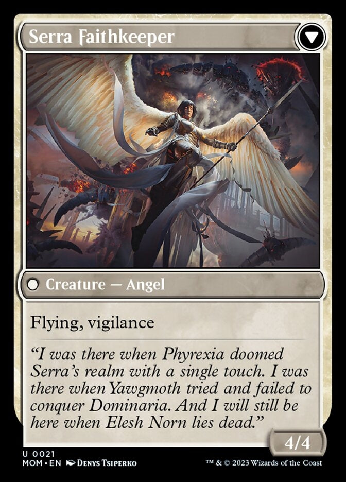 Invasion of Dominaria // Serra Faithkeeper [