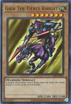 Gaia the Fierce Knight (LOB-EN006 (c) 2020 25th Anniversary) Ultra Rare - Near Mint Unlimited