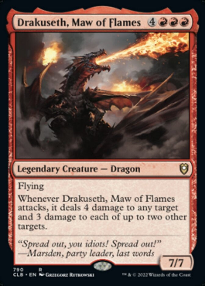 Drakuseth, Maw of Flames [#790 Commander Decks] (CLB-R)