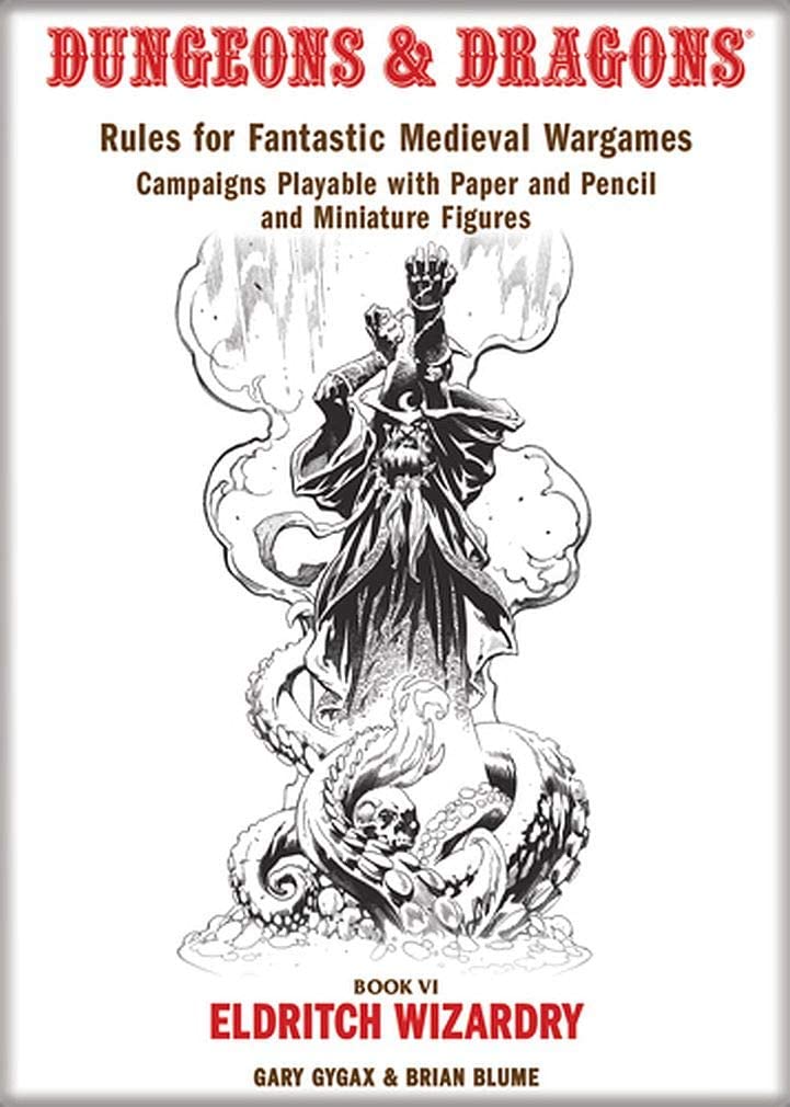 Dungeons & Dragons Book Cover Series 1 Magnet - Rule Book VI Eldrtich Wizardry