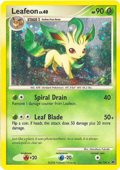 Leafeon (24/100) Deck Exclusives Light Play