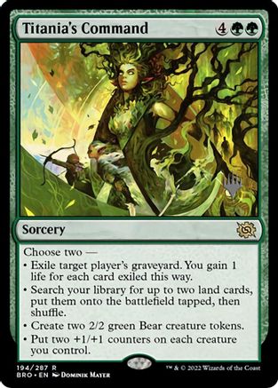 Titania's Command (BRO-R-PP-FOIL)