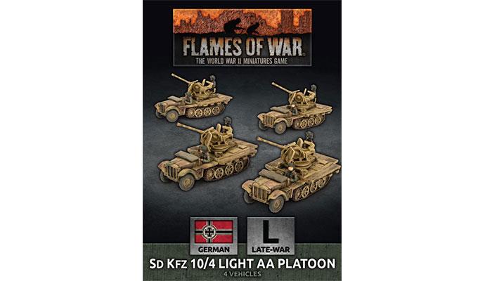 Flames of War: WWII: German (GBX147) - SdKfz 10/4 Light AA Platoon (Plastic)