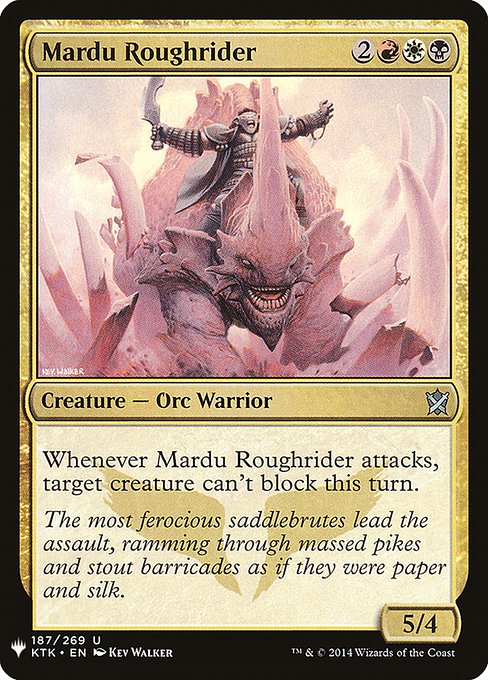 Mardu Roughrider [Mystery Booster #1450] (KTK-U)