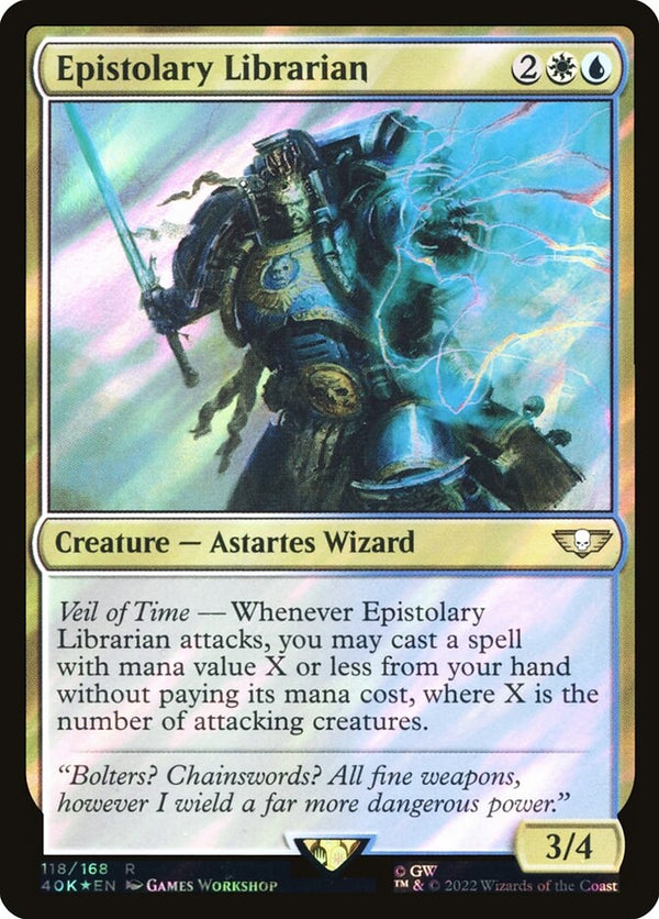 Epistolary Librarian [#118 Surge Foil] (40K-R-FOIL)