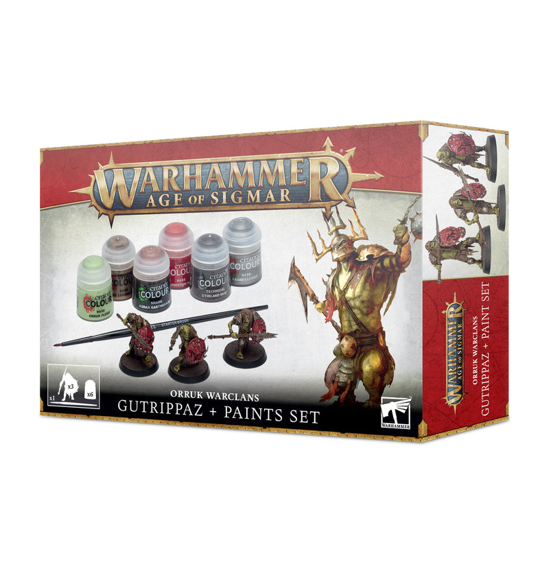 Age of Sigmar: Orruks + Paint Set (3rd Ed)