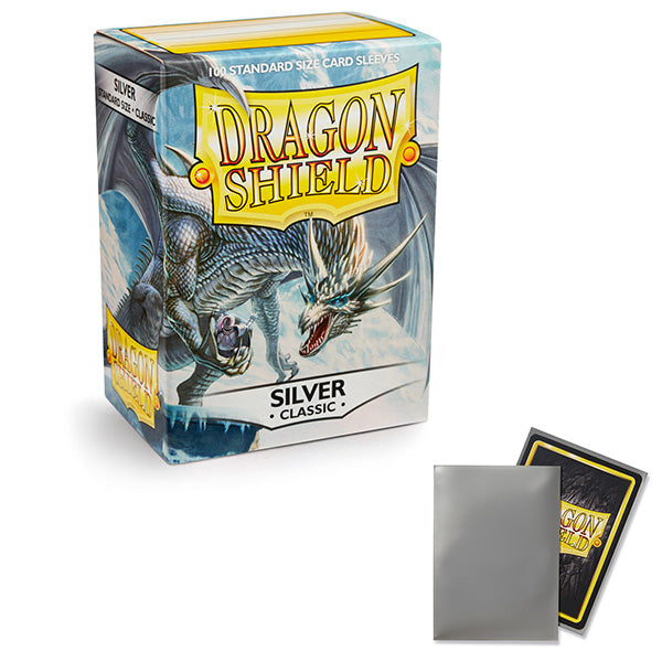Dragon Shield: Standard - Classic: Silver 100 Count