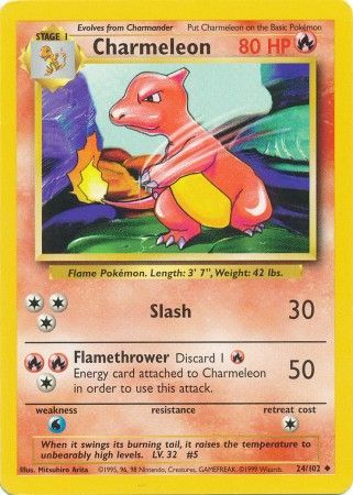 Charmeleon - 024/102 (BS) Uncommon - Near Mint