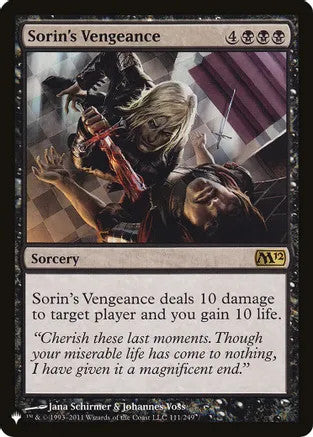 Sorin's Vengeance (M12-R-LIST)