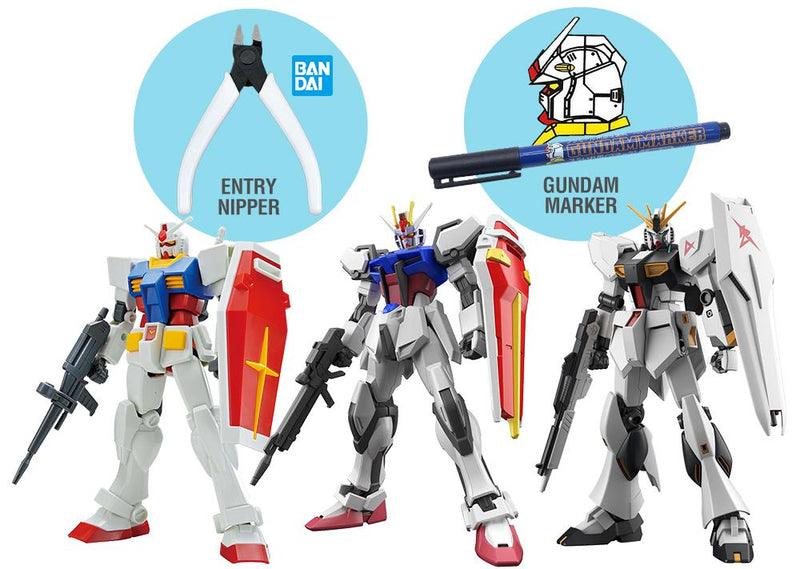 1/144 (3x Entry Level Gundams): BOXLESS BUNDLE+