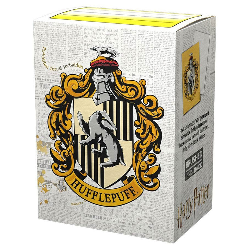 Dragon Shield: Standard - Brushed Art: Harry Potter - Hufflepuff 100 Count