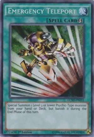 Emergency Teleport (LC5D-EN251) 1st Editon Secret Rare