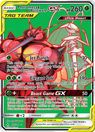 Pheromosa & Buzzwole GX (191/214) Full Art