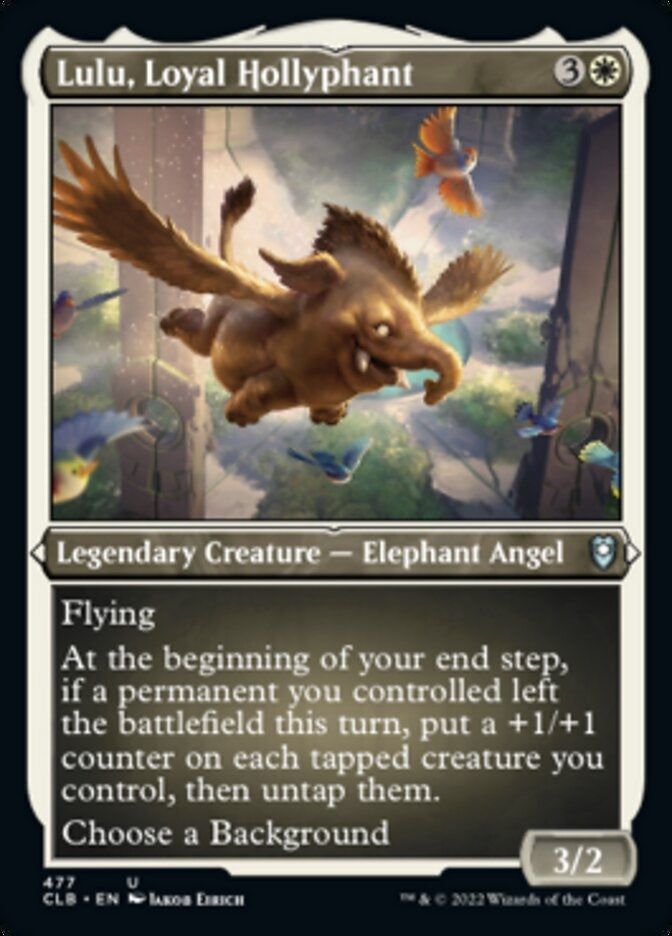 Lulu, Loyal Hollyphant [#477 Etched Foil] (CLB-U)