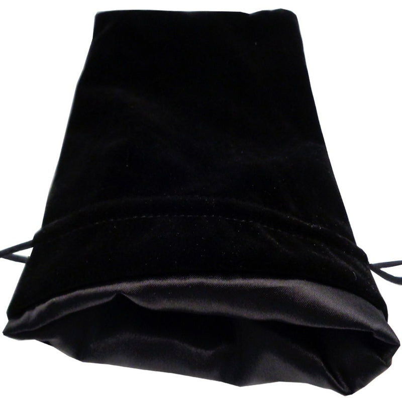 MDG: Dice Bag 6x8 - Black Velvet w/ Gold Satin (See Notes)