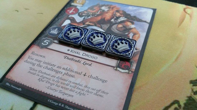 Broken Egg: A Game of Thrones LCG Premium Power Tokens (15) - Silver