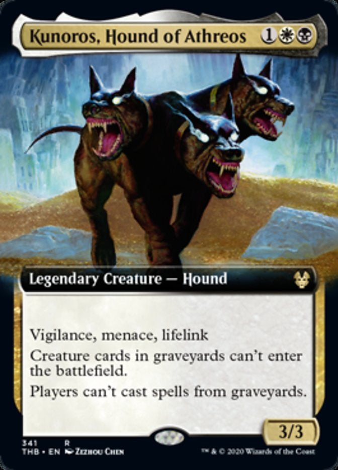 Kunoros, Hound of Athreos [#341 Extended Art] (THB-R)