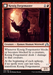 Kessig Forgemaster // Flameheart Werewolf (SOI-U)