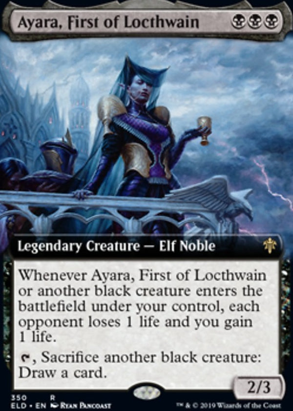 Ayara, First of Locthwain [#350 Extended Art] (ELD-R)