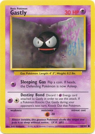 Gastly - 050/102 (BS) Common - Near Mint