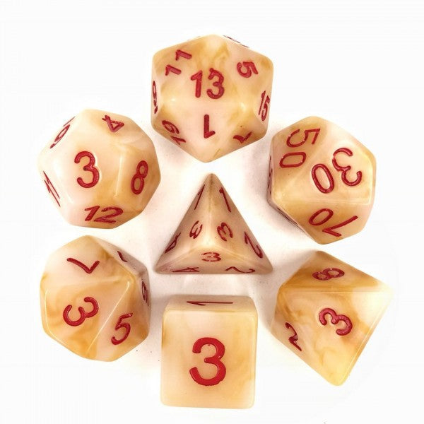 HDJ-04: Jade - White (Red Font) Poly Set (7)