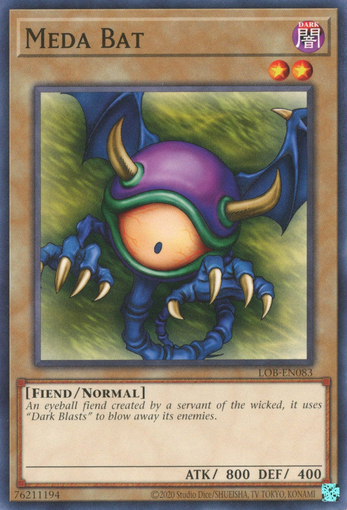 Meda Bat (LOB-EN083 (c) 2020 25th Anniversary) Common - Near Mint Unlimited