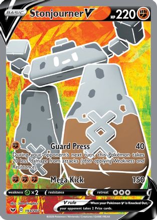 Stonjourner V (Full Art) - 193/202 (SWSH01) Ultra Rare - Near Mint Holofoil