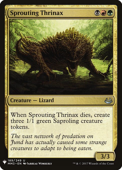 Sprouting Thrinax [Mystery Booster #1489] (MM3-U)