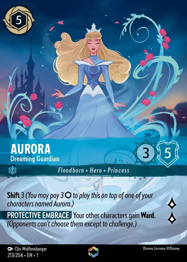 Aurora - Dreaming Guardian (Alternate Art) (The First Chapter 213/204) Enchanted - Near Mint Holofoil