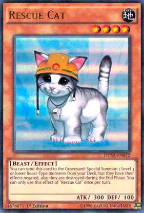Rescue Cat (DUSA-EN072) Ultra Rare 1st Edition