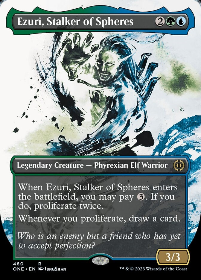 Ezuri, Stalker of Spheres [#460 Compleat FOIL] (ONE-R)