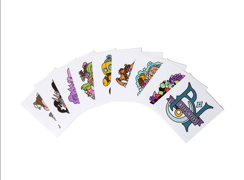 Critical Role:  Bells Hells Chibi Vinyl Decals Set 9-Pack