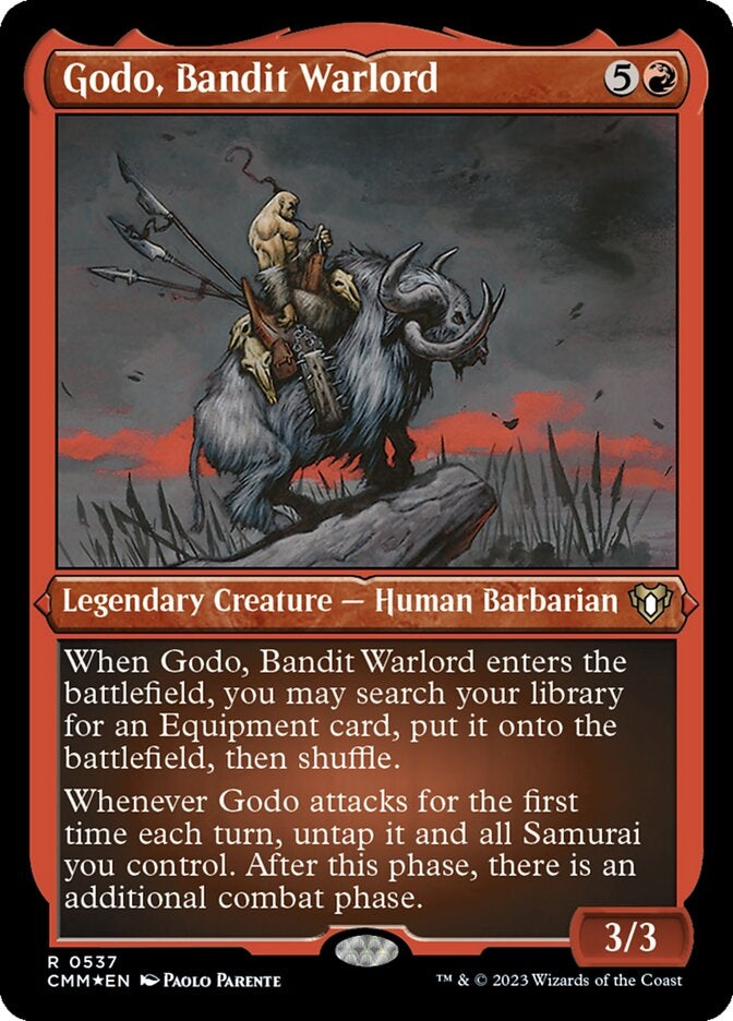 Godo, Bandit Warlord [#0537 Etched Foil] (CMM-R)