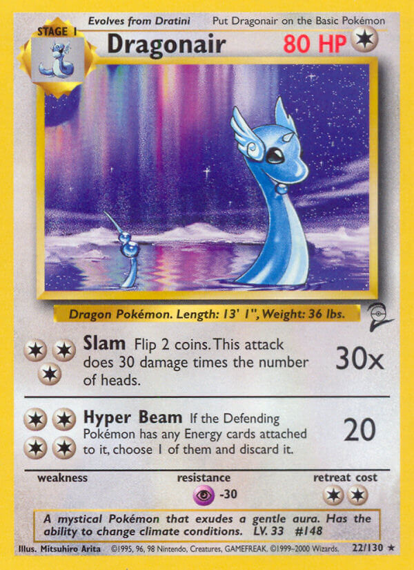 Dragonair - 022/130 (BS2) Rare - Near Mint