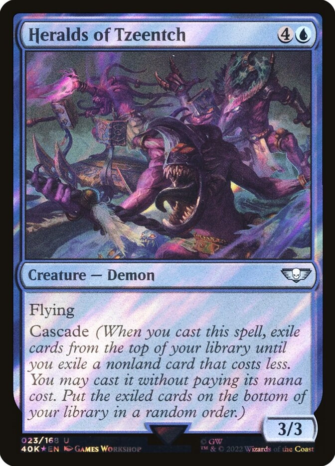 Heralds of Tzeentch [#023 Surge Foil] (40K-U-FOIL)